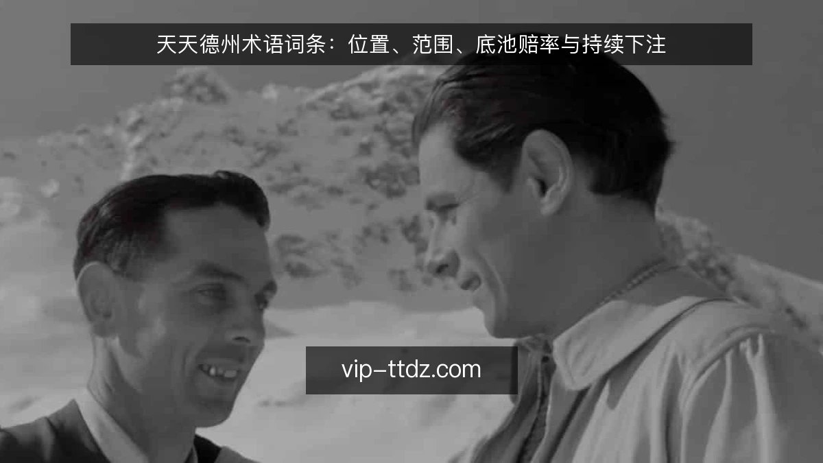 天天德州术语词条:位置、范围、底池赔率与持续下注